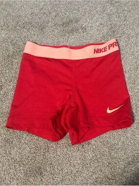 Nike Pro Hot Pink Dri-FIT Athletic Compression Shorts